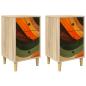 Preview: Nachttisch ZAANDAM 2 stk. Sonoma-Eiche 36 x 33 x 60 cm