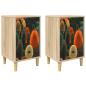 Preview: Nachttisch BONN 2 stk. Sonoma-Eiche 36 x 33 x 60 cm