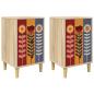 Preview: Nachttisch ESSEN 2 stk. Sonoma-Eiche 36 x 33 x 60 cm