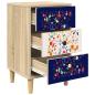 Preview: Nachttisch MAINZ 2 stk. Sonoma-Eiche 36 x 33 x 60 cm