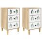 Preview: Nachttisch HANAU 2 stk. Sonoma-Eiche 36 x 33 x 60 cm