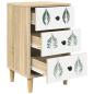 Preview: Nachttisch HANAU 2 stk. Sonoma-Eiche 36 x 33 x 60 cm