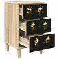 Preview: Nachttisch BREMEN 2 stk. Sonoma-Eiche 36 x 33 x 60 cm