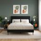 Preview: Nachttisch LOCHEM 2 stk. Schwarz Eichen-Optik 36 x 33 x 61 cm
