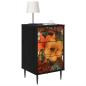 Preview: Nachttisch GENNEP 2 stk. Schwarz Eichen-Optik 36 x 33 x 61 cm