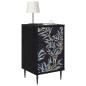 Preview: Nachttisch DOKKUM 2 stk. Schwarz Eichen-Optik 36 x 33 x 61 cm