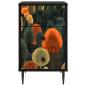 Preview: Nachttisch ZAANDAM Schwarz Eichen-Optik 36 x 33 x 61 cm