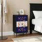 Preview: Nachttisch MAINZ 2 stk. Schwarz Eichen-Optik 36 x 33 x 61 cm