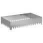Preview: Raseneinfassung 4 stk. 100 x 60 x 20 cm Stahl Silber