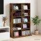 Preview: ARDEBO.de - CD Regal Raucheiche 65 x 23,5 x 97,5 cm Holzwerkstoff