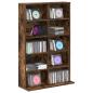 Preview: CD Regal Raucheiche 65 x 23,5 x 97,5 cm Holzwerkstoff