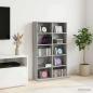 Preview: ARDEBO.de - CD Regal Sonoma-Grau 65 x 23,5 x 97,5 cm Holzwerkstoff