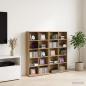 Preview: ARDEBO.de - CD Regal 2 Stk. Artisan-Eiche 65 x 23,5 x 97,5 cm Holzwerkstoff