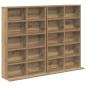 Preview: CD Regal 2 Stk. Artisan-Eiche 65 x 23,5 x 97,5 cm Holzwerkstoff