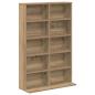 Preview: CD Regal 2 Stk. Artisan-Eiche 65 x 23,5 x 97,5 cm Holzwerkstoff