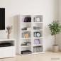 Preview: ARDEBO.de - CD Regal 2 Stk. Weiß 33 x 23,5 x 97,5 cm Holzwerkstoff
