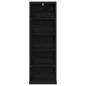 Preview: CD Regal Schwarze Eiche 33 x 23,5 x 97,5 cm Holzwerkstoff