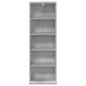 Preview: CD Regal Betongrau 33 x 23,5 x 97,5 cm Holzwerkstoff