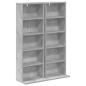 Preview: CD Regal 2 Stk. Betongrau 33 x 23,5 x 97,5 cm Holzwerkstoff