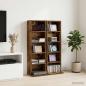 Preview: ARDEBO.de - CD Regal 2 Stk. Raucheiche 33 x 23,5 x 97,5 cm Holzwerkstoff