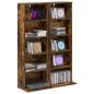 Preview: CD Regal 2 Stk. Raucheiche 33 x 23,5 x 97,5 cm Holzwerkstoff