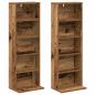 Preview: CD Regal 2 Stk. Altholz 33 x 23,5 x 97,5 cm Holzwerkstoff