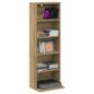 Preview: CD Regal Artisan-Eiche 33 x 23,5 x 97,5 cm Holzwerkstoff