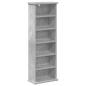 Preview: CD Regal 2 Stk. Betongrau 60 x 17 x 92 cm Holzwerkstoff