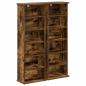 Preview: CD Regal 2 Stk. Räuchereiche 60 x 17 x 92 cm Holzwerkstoff