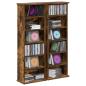 Preview: CD Regal 2 Stk. Räuchereiche 60 x 17 x 92 cm Holzwerkstoff