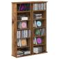 Preview: CD Regal 2 Stk. Altholz 60 x 17 x 92 cm Holzwerkstoff