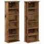 Preview: CD Regal 2 Stk. Altholz 60 x 17 x 92 cm Holzwerkstoff