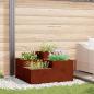 Preview: ARDEBO.de - Gartenblumentopf Rostig 80 x 80 x 48 cm Wetterfeststahl