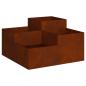 Preview: Gartenblumentopf Rostig 80 x 80 x 48 cm Wetterfeststahl
