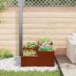 Preview: Gartenblumentopf Rostig 80 x 80 x 48 cm Wetterfeststahl