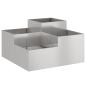 Preview: Gartenblumentopf Rostig 80 x 80 x 48 cm Wetterfeststahl