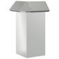 Preview: Schneckenzaun 4 stk. 13,5 x 13,5 x 25 cm Verzinkter Stahl
