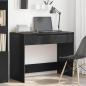 Preview: Schreibtisch Schwarz 100 x 50 x 78 cm Holzwerkstoff