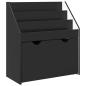Preview: Kinderregal Schwarz 60 x 29,5 x 69 cm Holzwerkstoff