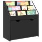 Preview: Kinderregal Schwarz 60 x 29,5 x 69 cm Holzwerkstoff