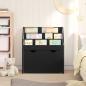 Preview: Kinderregal Schwarz 60 x 29,5 x 69 cm Holzwerkstoff