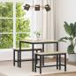 Preview: ARDEBO.de - Esstische 80 x 80 x 75 cm Holzwerkstoff Sonoma-Eiche