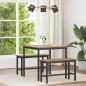 Preview: ARDEBO.de - Esstische 80 x 80 x 75 cm Holzwerkstoff Artisan-Eiche