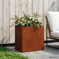 Preview: ARDEBO.de - Garten-Pflanzgefäß Rostoptik 50 x 30 x 40 cm Wetterfeststahl