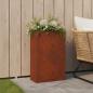 Preview: ARDEBO.de - Garten-Pflanzgefäß Rostoptik 50 x 20 x 75 cm Wetterfeststahl