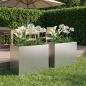 Preview: ARDEBO.de - Garten-Pflanzgefäß 2 stk. Silber 60 x 30 x 50 cm