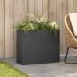 Preview: ARDEBO.de - Garten-Pflanzgefäß Anthrazit 50 x 20 x 40 cm