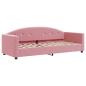 Preview: Tagesbett Ausziehbar Rosa 80x200 cm Samt