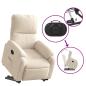 Preview: Relaxsessel mit Aufstehhilfe Beige Mikrofasergewebe
