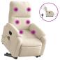 Preview: Massagesessel Aufstehhilfe Elektrisch Beige Mikrofasergewebe